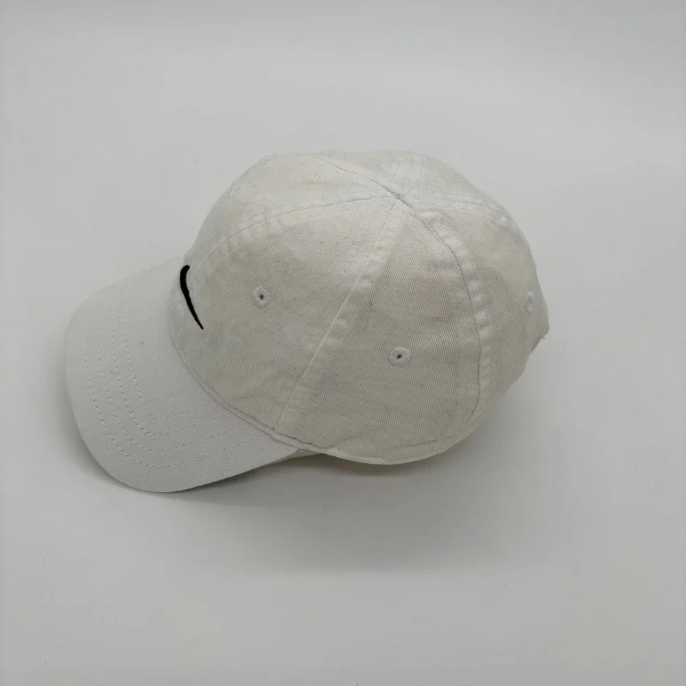 Nike Infant‎ Kids White Adjustable Black Swoosh Logo Toddler Sports Baseball Cap